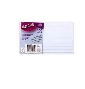 Note Cards White Ruled (100 pack)